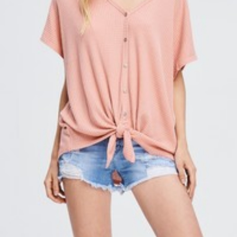 New Celebrity pink jean shorts Size 5/27